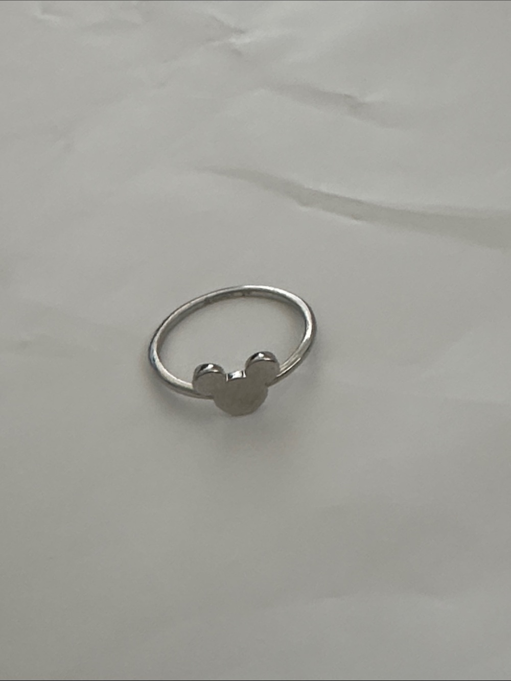 NWOT Pura Vida Size 4 Silver Mickey Mouse Ring